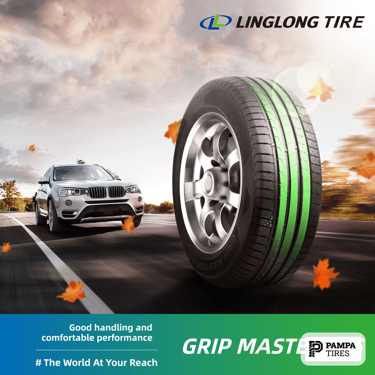 Linglong GRIP MASTER G1 255/45R19 — vista 3/4